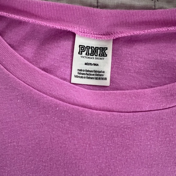 PINK Victoria's Secret Purple Short Sleeve Tee - Picture 2 of 4